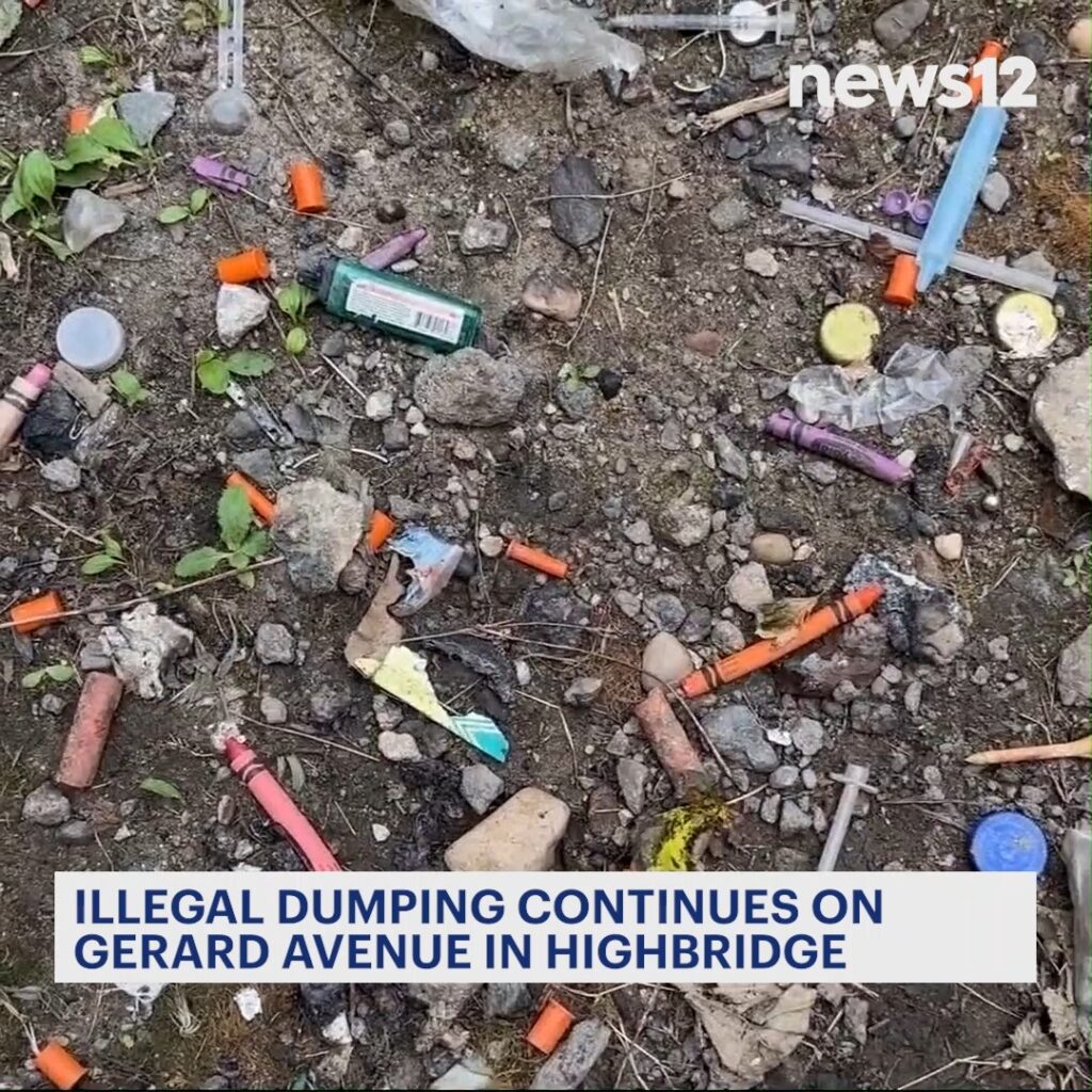 News12 Illegal Dumping Continues on Gerard Avenue in Highbridge